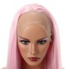 Unique Bargains Women's Long Straight Lace Front Wigs with Adjustable Wig Cap 24" 1 Pc - 4 of 4