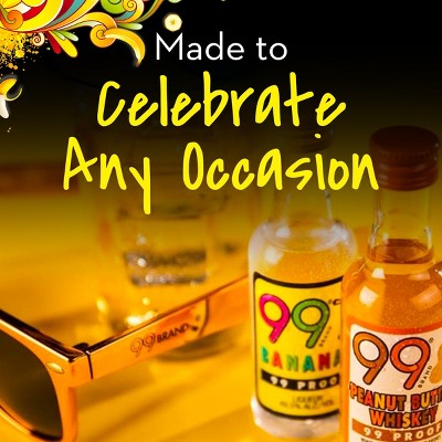 99 Bananas Liqueur - 50ml Plastic Bottle