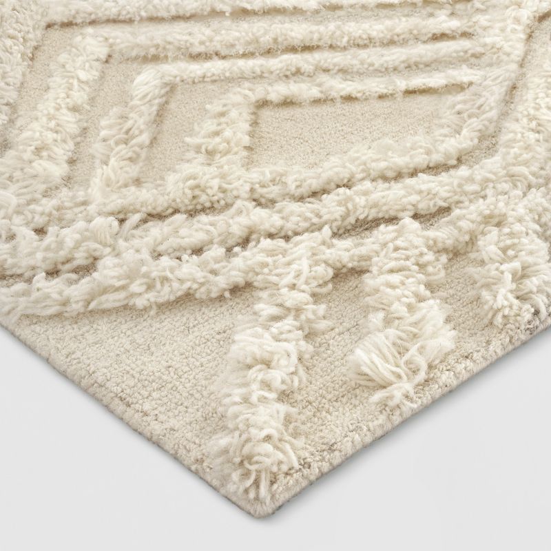7&#39;x10&#39; Moroccan Shag Tufted Area Rug Cream - Project 62&#8482;, 3 of 6