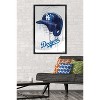 Trends International MLB Los Angeles Dodgers - Drip Helmet 20 Framed Wall Poster Prints - 2 of 4