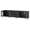 Modern TV Stand for TVs up to 75", 70.9'' Entertainment Center with Glass Door, Media Console Table, Storage Cabinet for Living Room Bedroom - 4 of 4