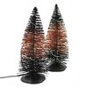 Department 56 Accessory 7.0 Inch Traditional Lit Halloween Trees Black Orange Stripes Village Accessories - 2 of 3