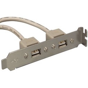 SANOXY Cables and Adapters; USB 2.0 A Female 2 Port Internal AT Motherboard Adapter - 1 of 3