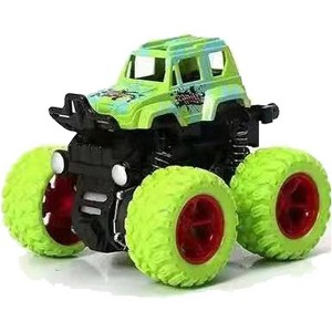 Monster Truck Toys Friction Powered Toy Cars Push and Go Vehicles for Kids Christmas Birthday Party Gift for Boys Girls Aged 3-5 Green - 1 of 3