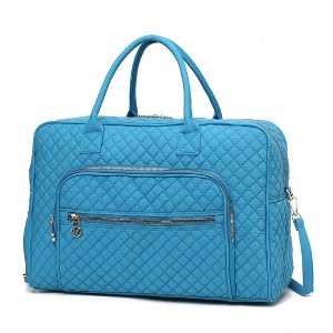 MKF Collection Jayla Solid Quilted Cotton Women’s Duffle Bag by Mia K - 1 of 4