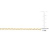 EVERLY JEWELRY | 14K Yellow Gold 2mm Heart Link Bracelet, 7.5 inch - 3 of 4