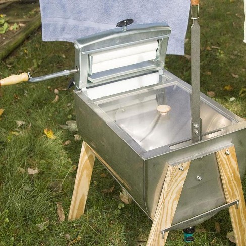 Lehman's Laundry Agitator Hand Washer Tub and Wringer with Wooden Legs - image 1 of 4