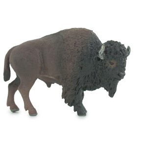 Collectible Wildlife Gifts | Buffalo, American Bison, Museum Quality, Hand Painted, Rubber Animal, Diorama, Toy,  Gift,  4 Inches.  CH765 BB192 - 1 of 4
