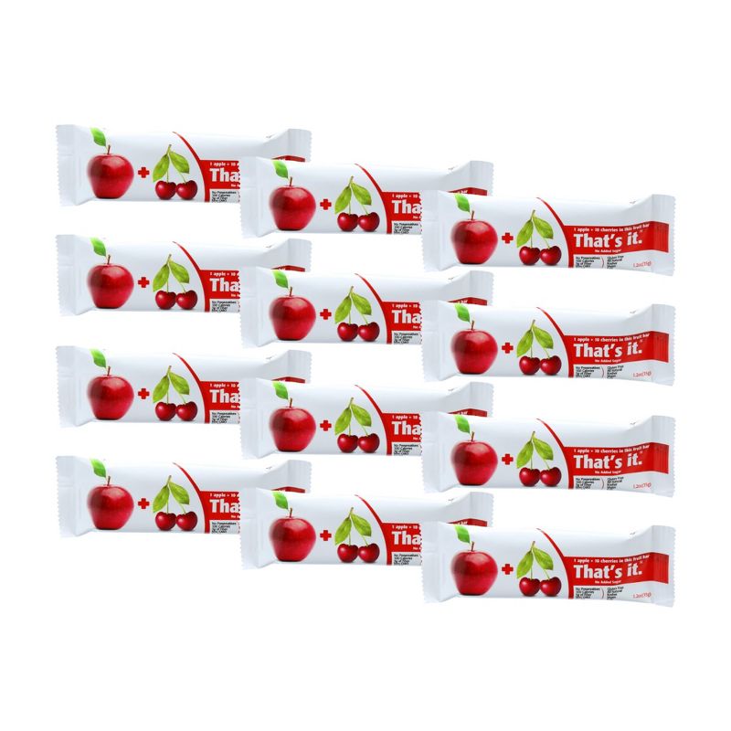 That's It Apple and Cherry Fruit Bar - 12 bars, 1.2 oz, 1 of 5