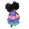 Doll Clothes Superstore Handmade Tri Color Ruffle Dress For Our Generation American Girl and My Life Dolls - 4 of 4