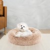 ROOMTEC Fluffy Donut Dog Bed, Calming Beds for Small Dogs Cats Round Faux Fur Cuddle Bed, Pet Anti-Anxiety Plush Bed, Machine Washable - 4 of 4