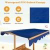 Safstar Kids Wooden Sandbox w/ Canopy & 2 Bench Seats Bottom Liner for Outdoor - 4 of 4