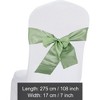 Unique Bargains Chair Sashes Self-Tie 108.27"x6.69" Green 20 Pcs - 2 of 4