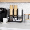 Mind Reader Wire Cup and Condiment Station Black: Coffee Bar Accessories & Coffee Station Organizer - image 2 of 4