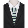 INSPIRE CHIC Men's Knitted Striped Skinny Neckties - 4 of 4