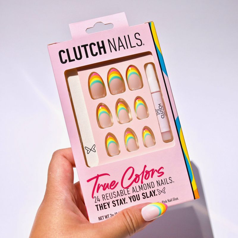 Clutch Nails Fake Nails - True Colors - 24pc, 3 of 9