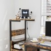 INFURNIC Desks Computer Desk with Storage Shelves and Reversible Design for Home Office and Study, Brown, 48"*20"*45.3" - 3 of 4
