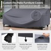 Buenhomino Rectangle Patio Furniture Cover Waterproof Outdoor Dining Table and Chair Cover Anti-UV Outside Sectional Sofa Set Covers - 2 of 4