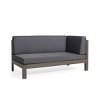 Outdoor Sectional Sofa,L Shaped Outdoor Couch,X-Back Patio Sofa,2Pc Acacia Wood Sectional Patio Seating Set-Cuddlewood - 4 of 4