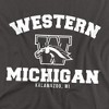 Western Michigan University Official Circle Logo Adult T Shirt, Charcoal, Large - 2 of 4