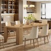 Lantine 78.7-Inch Large Dining Table for 6-8, Rectangle Farmhouse Kitchen Table with Heavy Duty Legs for Kitchen & Dining & Living Room (Natural) - 4 of 4