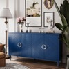 VYNXARIA Stylish 4-Door Storage Cabinet with Pine Legs - Versatile Storage for Any Room - 2 of 4