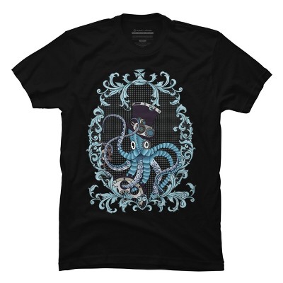 Men's Design By Humans Steampunk Octopus By paviash T-Shirt