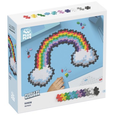 Plus-Plus: Puzzle by Number - Rainbow - 500 Piece