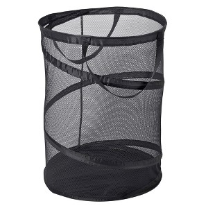 Pop Up Spiral Laundry Hamper Bag Mesh - 1 of 4