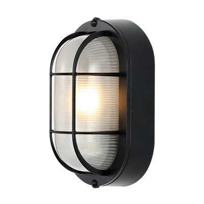 Elora Black Metal Outdoor Wall Sconce Set of 2