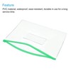 Unique Bargains A5 PVC Waterproof Home Office Travel Zip Envelope File Bags 40 Pcs - 3 of 3