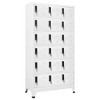 vidaXL Locker Cabinet White Steel 35.4 x 15.7 x 70.9 in Locker Cabinet - 2 of 4