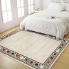coucheta Multi-size Washable Area Rug for Bedroom, Modern Geometric Bordered Low Pile Soft Non Slip Throw Carpet Indoor, for Living Room, Dining - 3 of 4