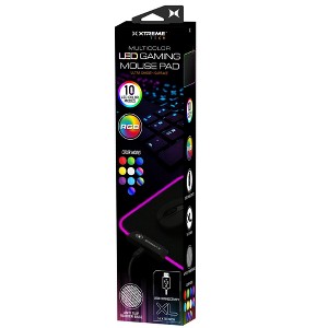 Xtreme Multicolor LED RGB Gaming Mouse Pad, 10 Selectable Color Modes, Anti-Slip Surface, Connect Power Connector to USB Port On Devices - 1 of 4