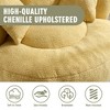 MOONMISS Chenille High-Density Foam Soft Bean bag Chair with 3 Pillows and Wide Backrest - 4 of 4