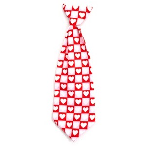 The Worthy Dog Colorblock Hearts Neck Tie Accessory - 1 of 3