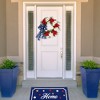 Northlight Tulip Patriotic Wreath with Star Bow - 24" - 2 of 4