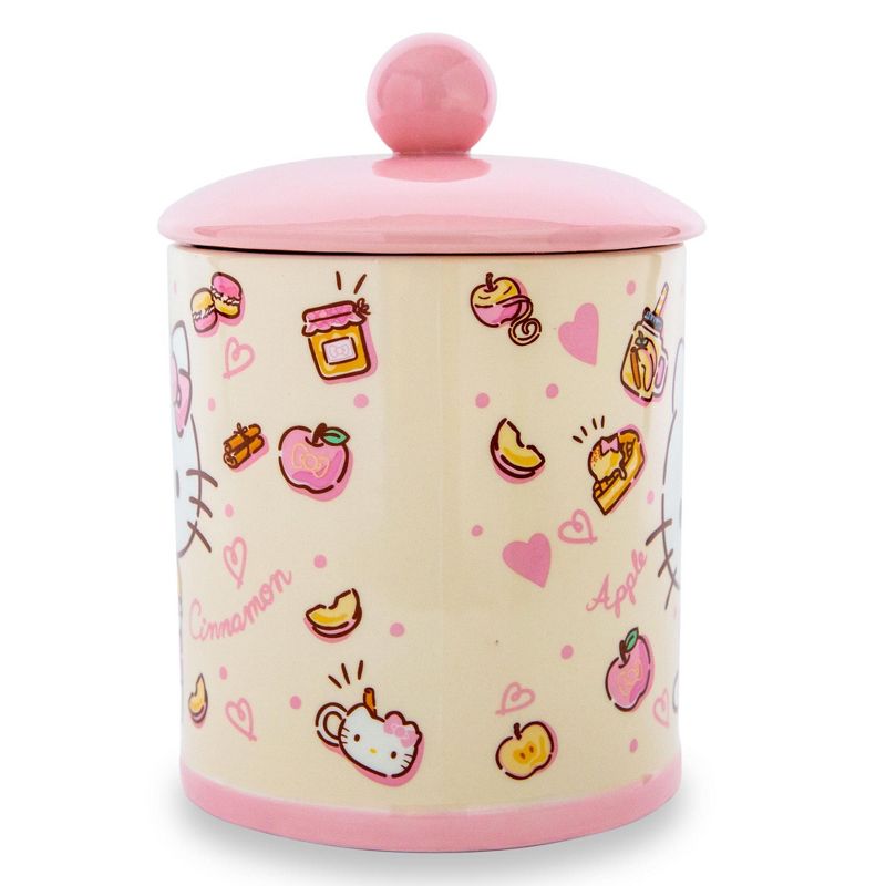 Silver Buffalo Sanrio Hello Kitty Apples and Cinnamon Ceramic Snack Jar | 8 Inches Tall, 2 of 12