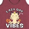 Women's Pokémon Lazy Day Vibes Meowth Graphic Racerback Tank - Heather Burgundy - 2 X-Large - 2 of 4