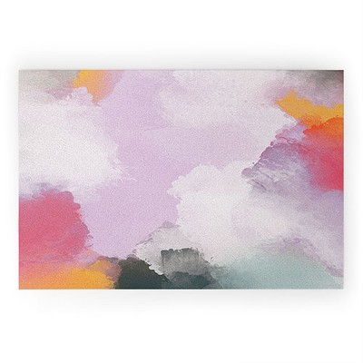 Emanuela Carratoni Abstract Colors 1 36" x 24" Welcome Mat - Society6