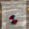 18" Patriotic Rose Wreath - National Tree Company - 2 of 4