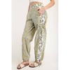 Women's Floral Colorblock Pants - ee:some - 3 of 4