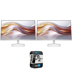 Hewlett Packard 524sa Series 5 23.8" FHD 1080p 16:9 IPS Dual Monitor + 2 Year Warranty Plan - 1 of 4