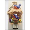 Kevins Gift Shoppe Ceramic Bluebird on Birdhouse Plug-In Nightlight - image 3 of 3