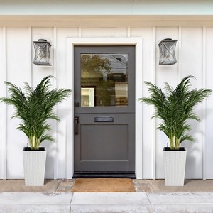 Coucheta 16/22.5" Self-Watering Planter Set of 2 with Water Monitor & Wheels, Indoor/Outdoor Plant Pots for Porch, Patio, Home - 1 of 4