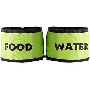 PETMAKER Collapsible Travel Pet Bowls Set of 2 for Dogs Or Cats Green - 1 of 1