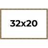 PosterPalooza | Textured Gold Picture Frame - UV Acrylic, Backing Board, Hanging Hardware Included - 3 of 4