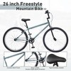Gulches 26 Inch Freestyle Bike for Teens Ages 14 Plus Boys Girls Steel Frame Single Speed 2 Pegs Aluminum Rims Dual Brakes Blue - 4 of 4