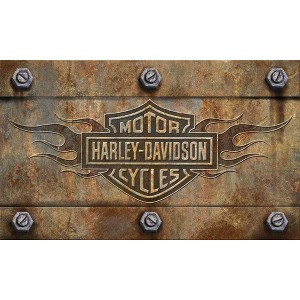 Evergreen Harley-Davidson Emboss Floor Mat - 1 of 4