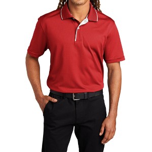 Mafoose Men's Short Sleeve Dri-Mesh Moisture-Wicking Polo T-shirt with Tipped Collar and Piping - 1 of 4